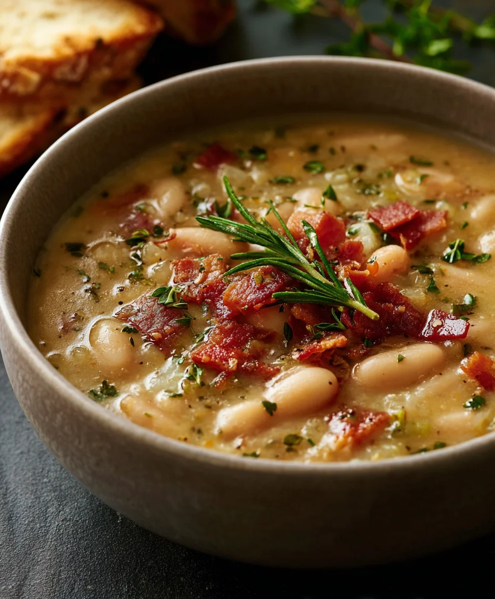 Hearty White Bean Soup With Beef Beef Bacon Delight