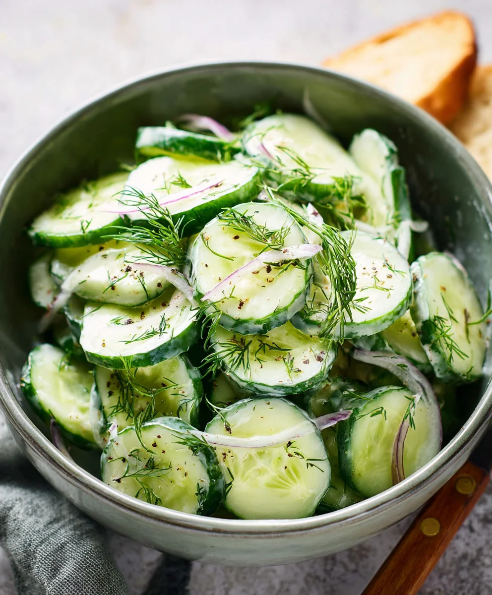 Easy Cucumber Dill Salad - Fresh & Flavorful Recipe