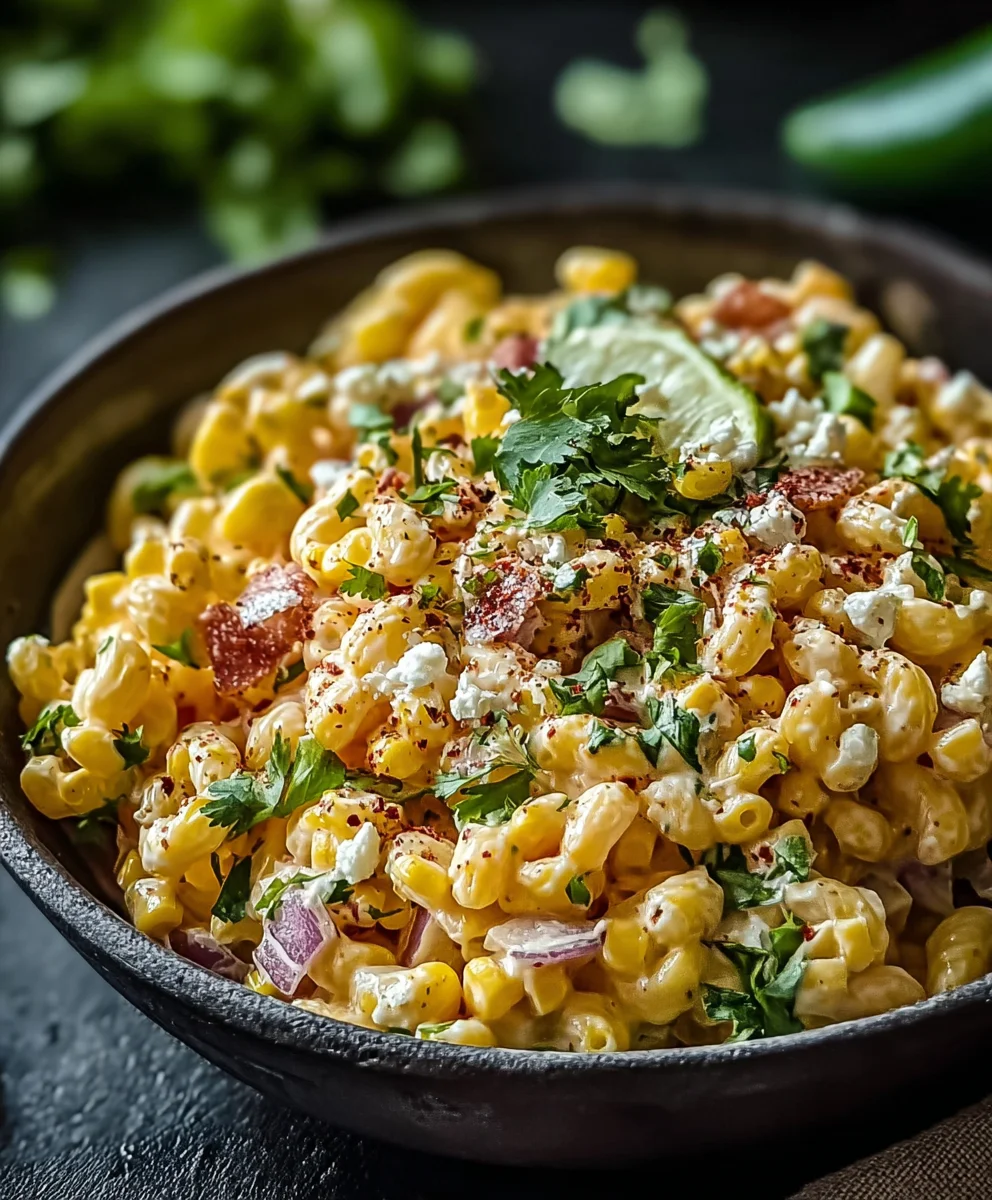 Mexican Street Corn Pasta Salad-Easy & Delicious