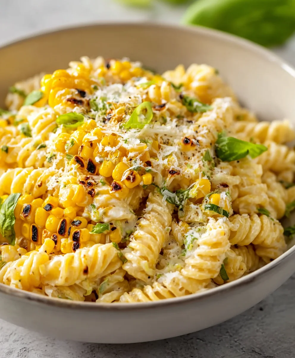 Creamy Street Corn Pasta Salad Recipe