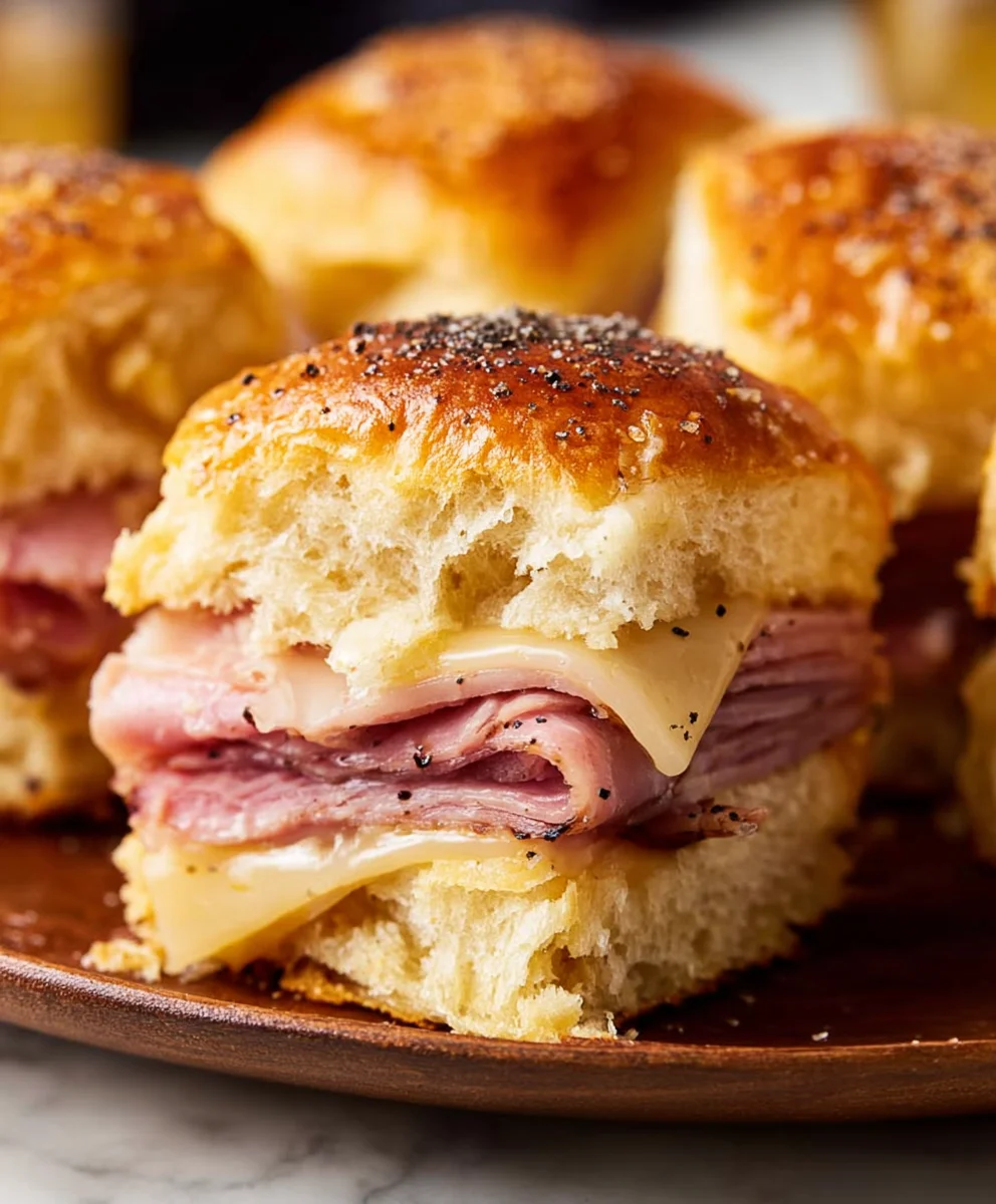 Beef Beef Ham Cheese Sliders - Easy Party Appetizer