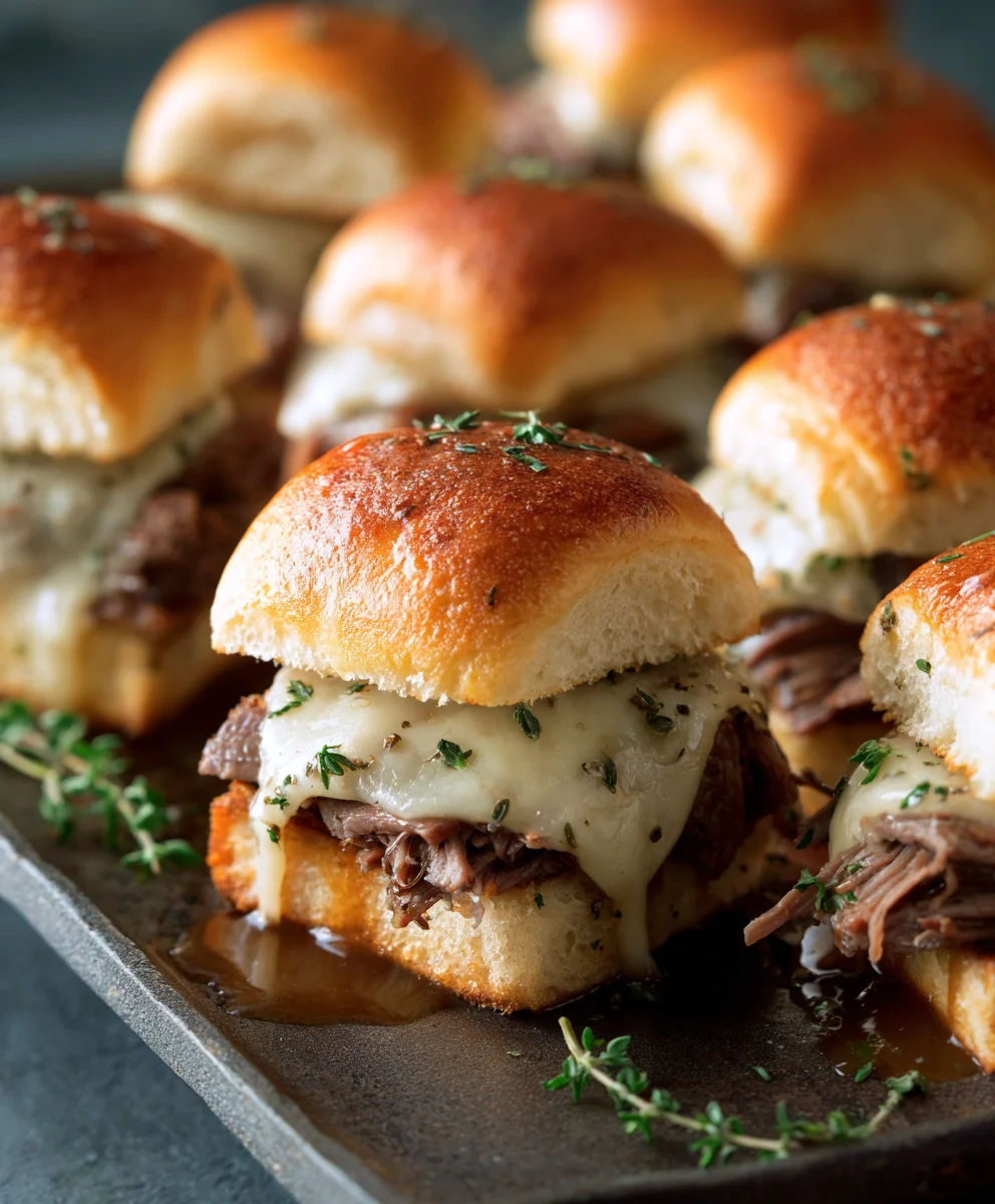 Easy French Dip Sliders Recipe-Perfect Appetizer