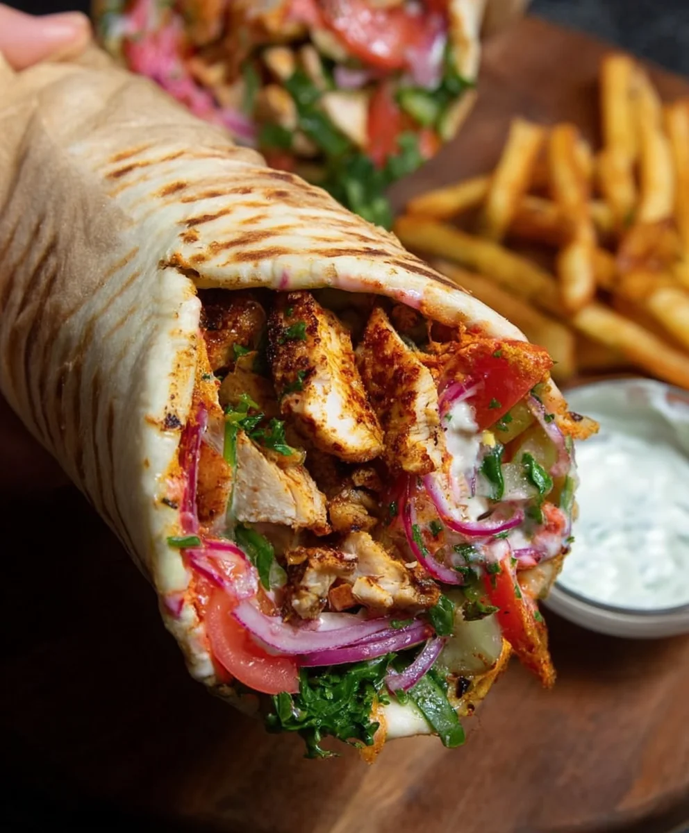 Easy Chicken Shawarma Wrap Recipe - Flavorful & Quick