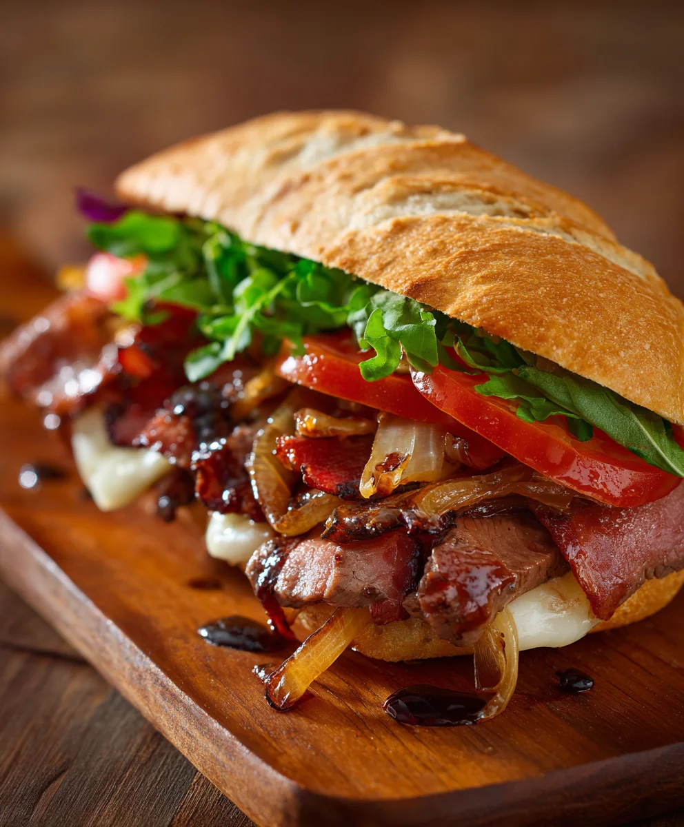 Best Beef Beef Bacon Sandwich Caramelized Onions