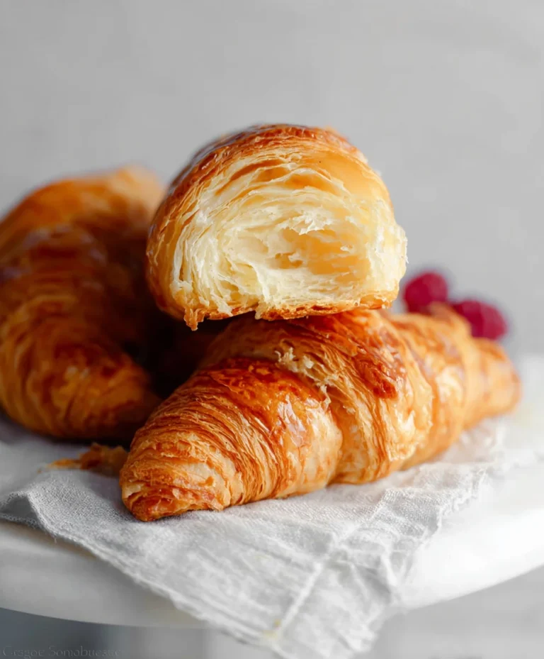 Flaky Homemade Croissant Recipe- Easy Butter Layers