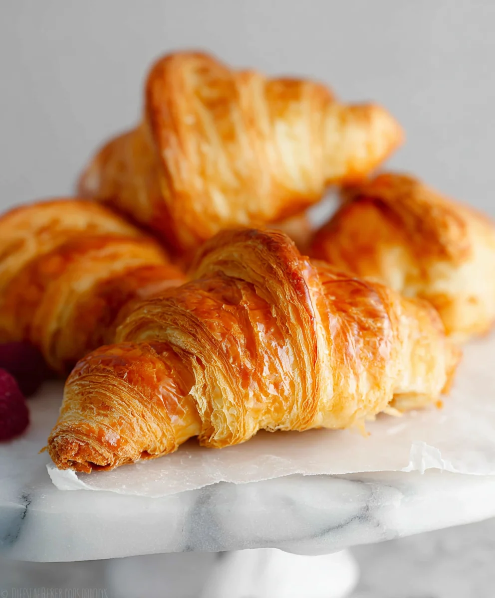 Flaky Homemade Croissant Recipe- Easy Butter Layers