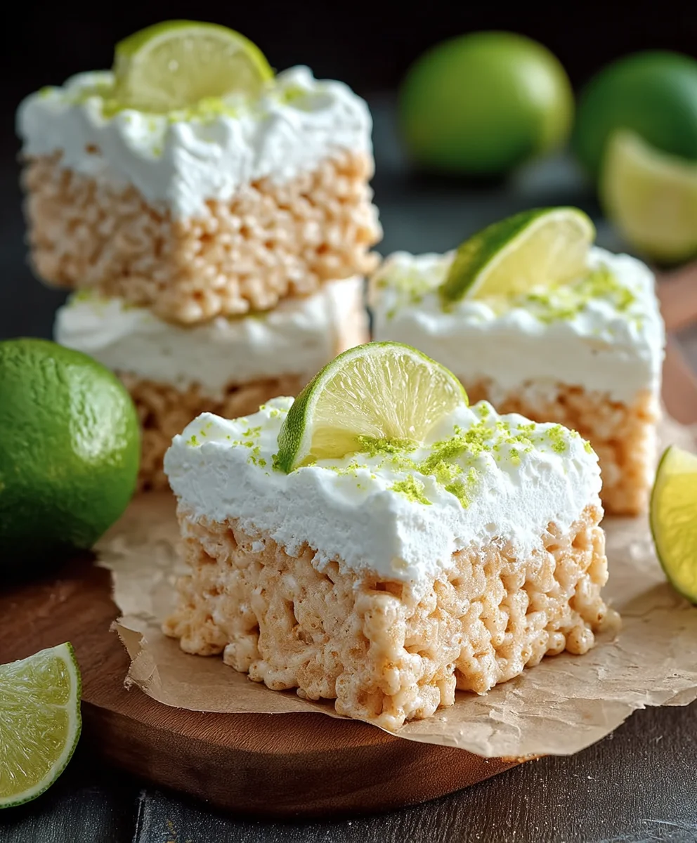 Key Lime Pie Rice Treats-Zesty No-Bake Dessert
