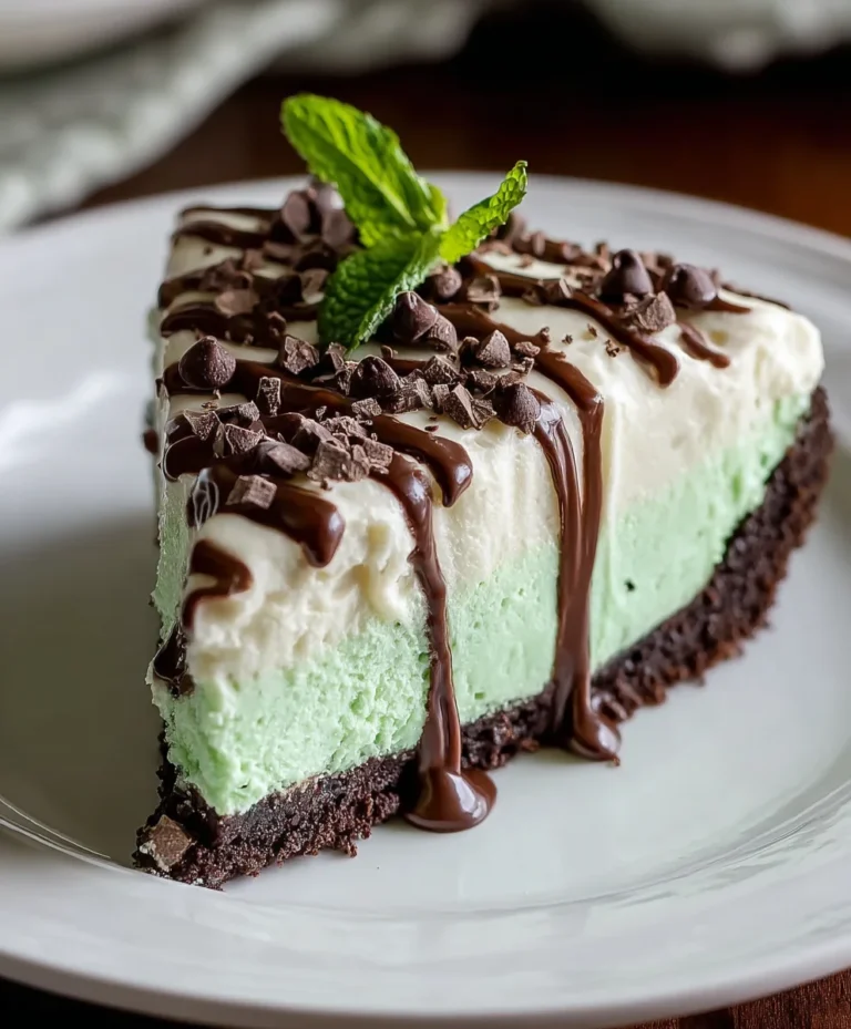 Easy No-Bake Mint Chocolate Chip Cheesecake Recipe