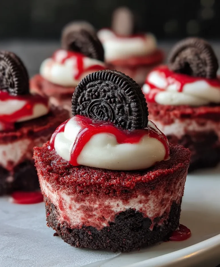 Mini Red Velvet Oreo Cheesecakes-Decadent Treat