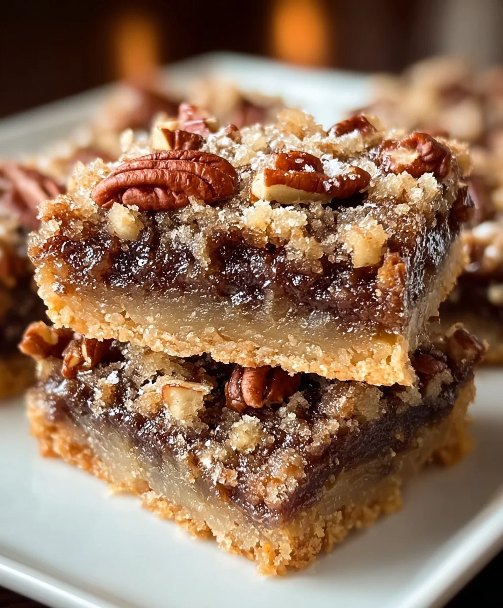 German Chocolate Pecan Pie Bars-Easy Dessert