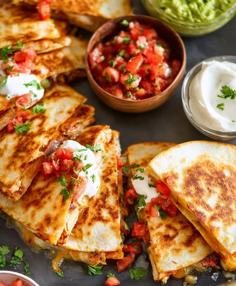 Easy Mini Chicken Quesadillas Recipe- Quick Bite