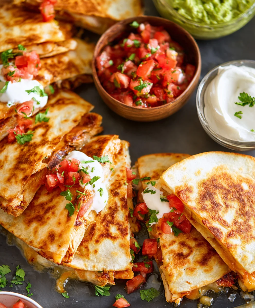 Easy Mini Chicken Quesadillas Recipe- Quick Bite