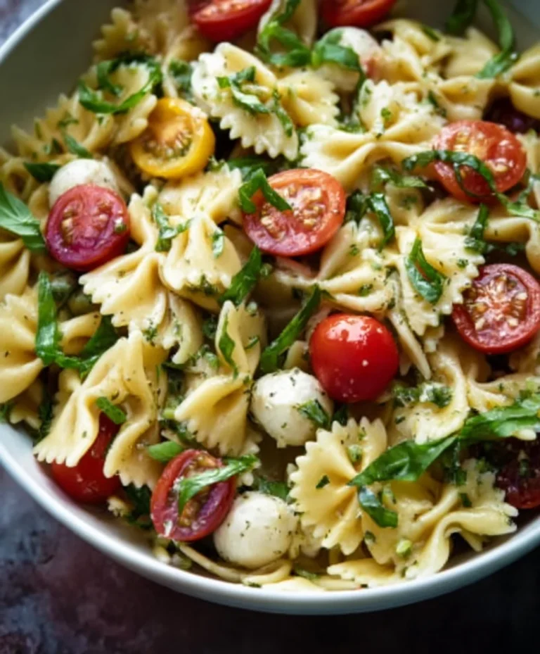 Easy Bow Tie Pasta Salad Recipe- Fresh & Flavorful