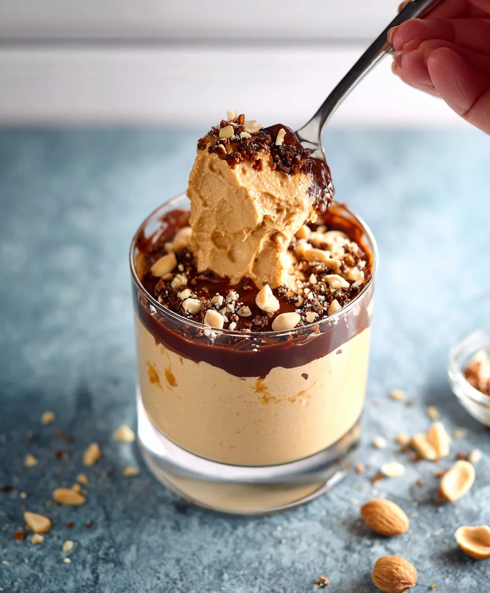Cottage Cheese Peanut Butter Mousse-Healthy Dessert