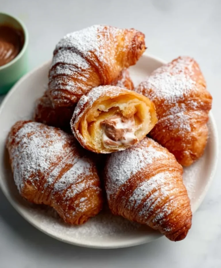 Fried Croissant Beignets-Easy Sweet Treat
