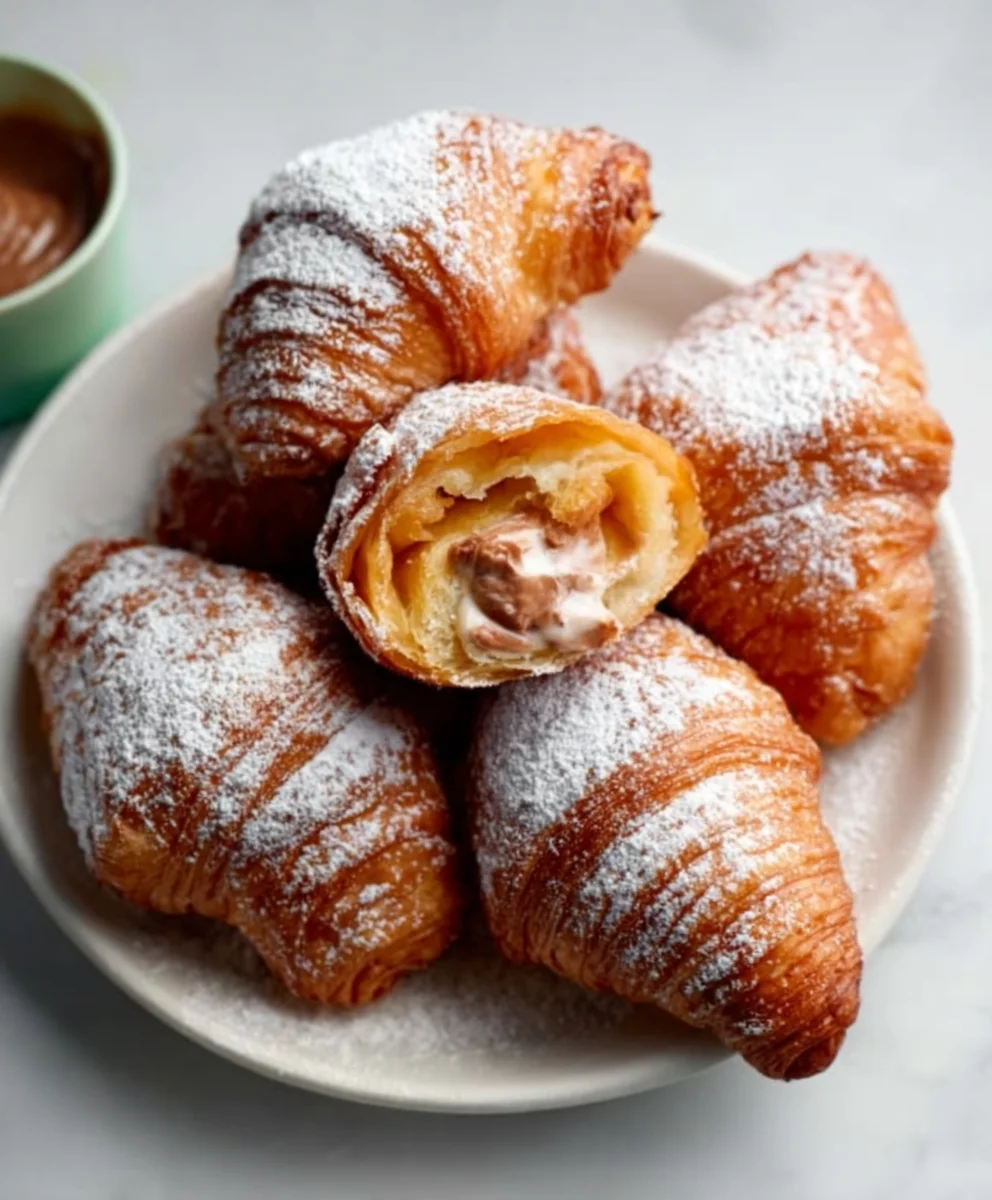 Fried Croissant Beignets-Easy Sweet Treat