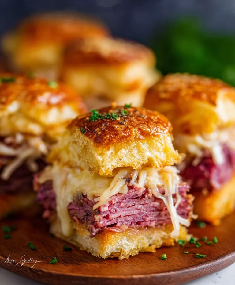 Easy Reuben Sliders- Crowd-Pleasing Beef Bites