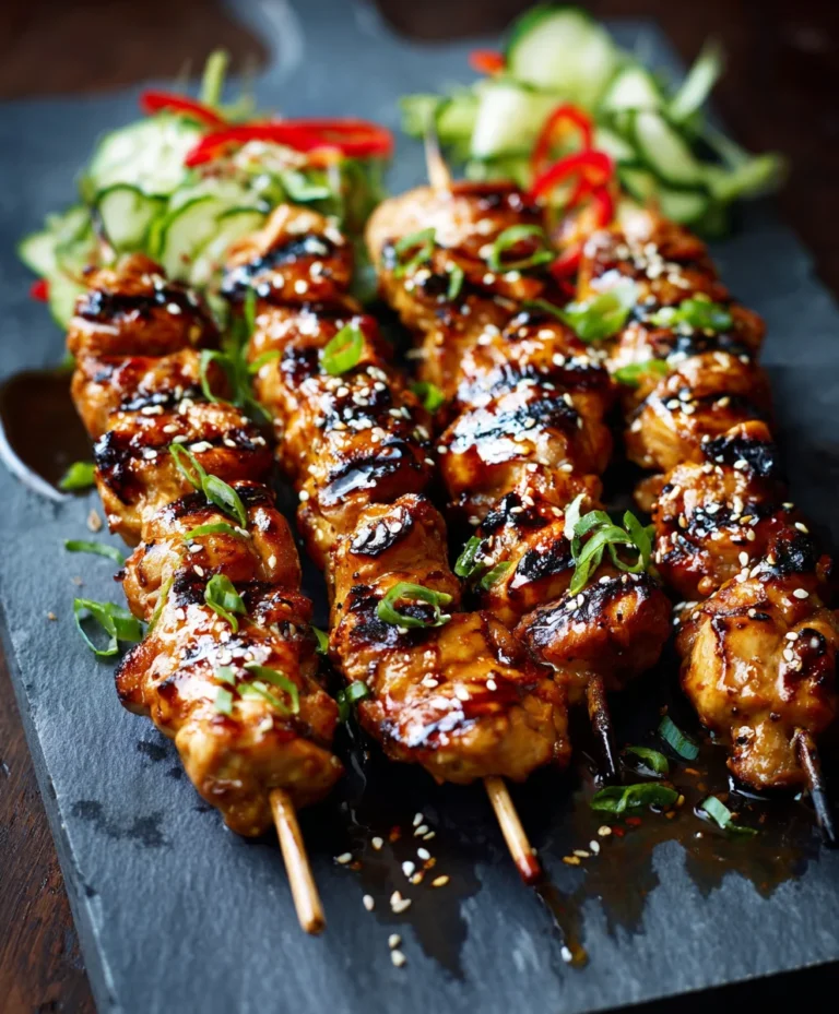 Teriyaki Beef Skewers- Easy Grill Recipe