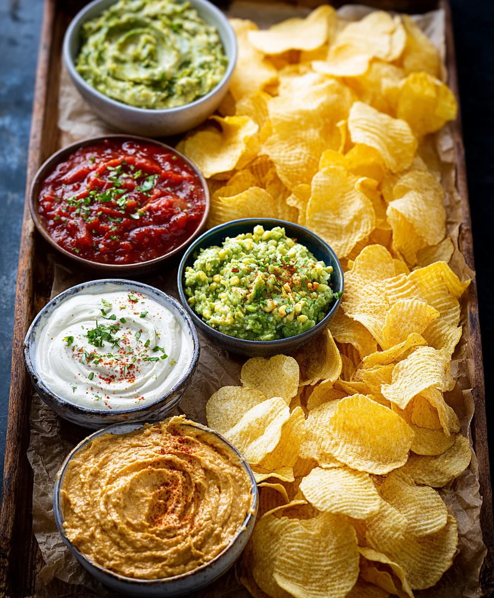 Easy Chips and Dip Platter Recipe