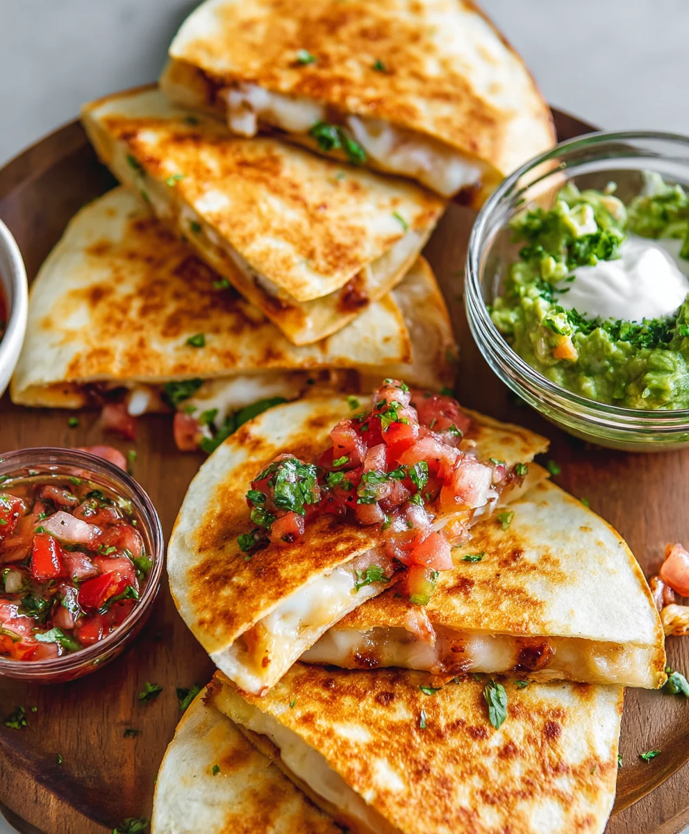 Easy Mini Chicken Quesadillas Recipe- Quick Bite
