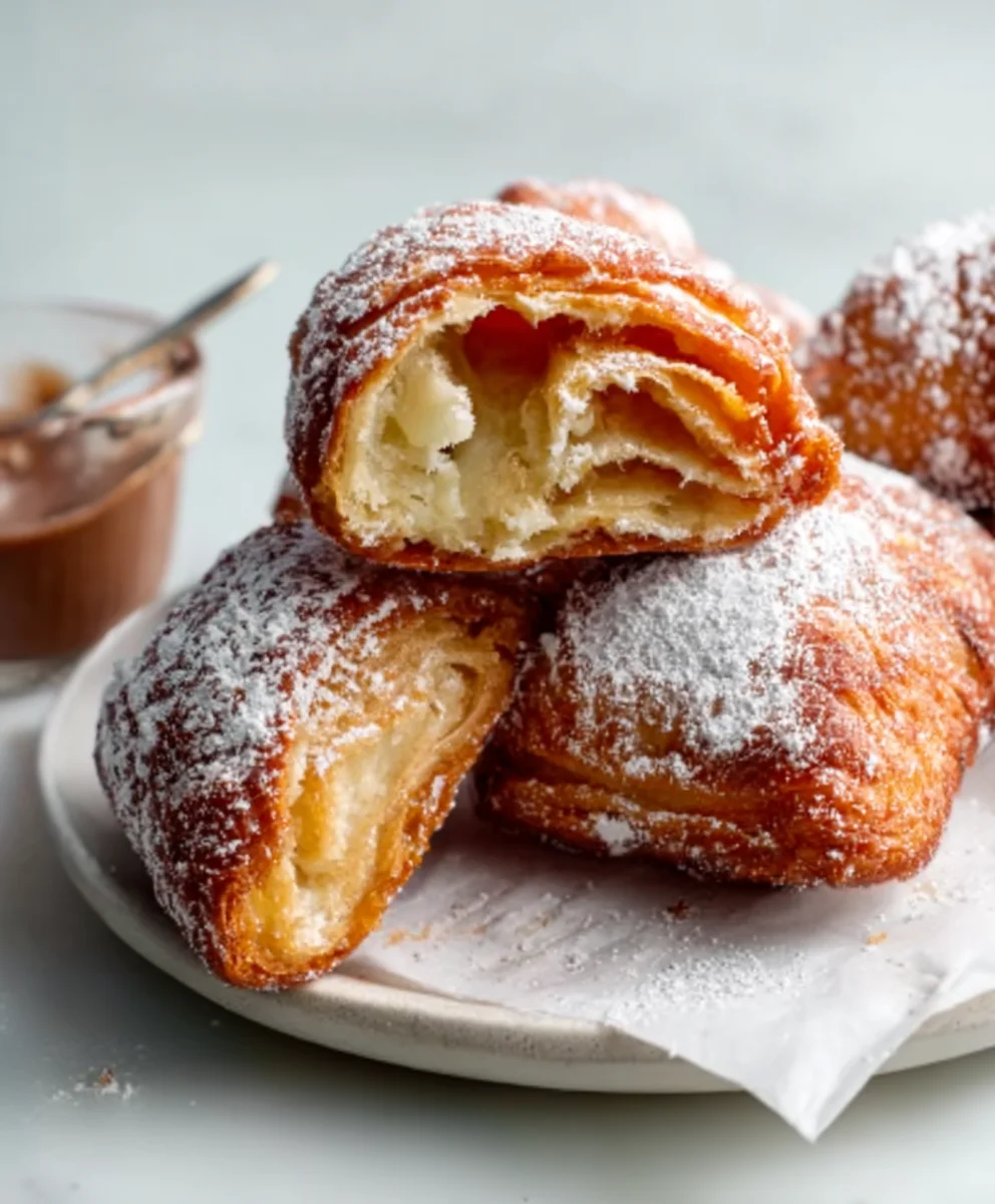 Fried Croissant Beignets-Easy Sweet Treat