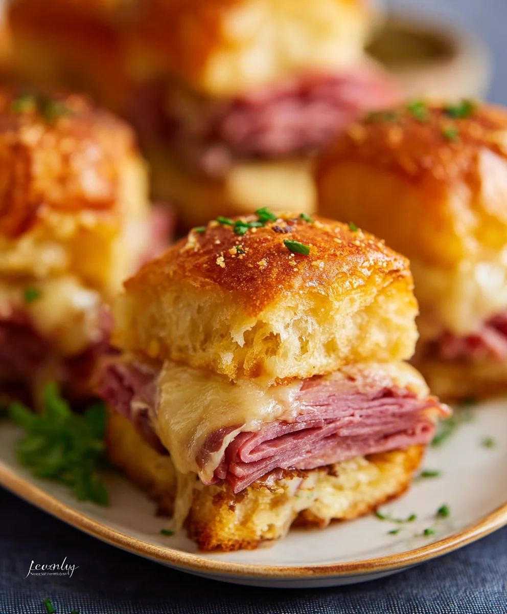Easy Reuben Sliders- Crowd-Pleasing Beef Bites