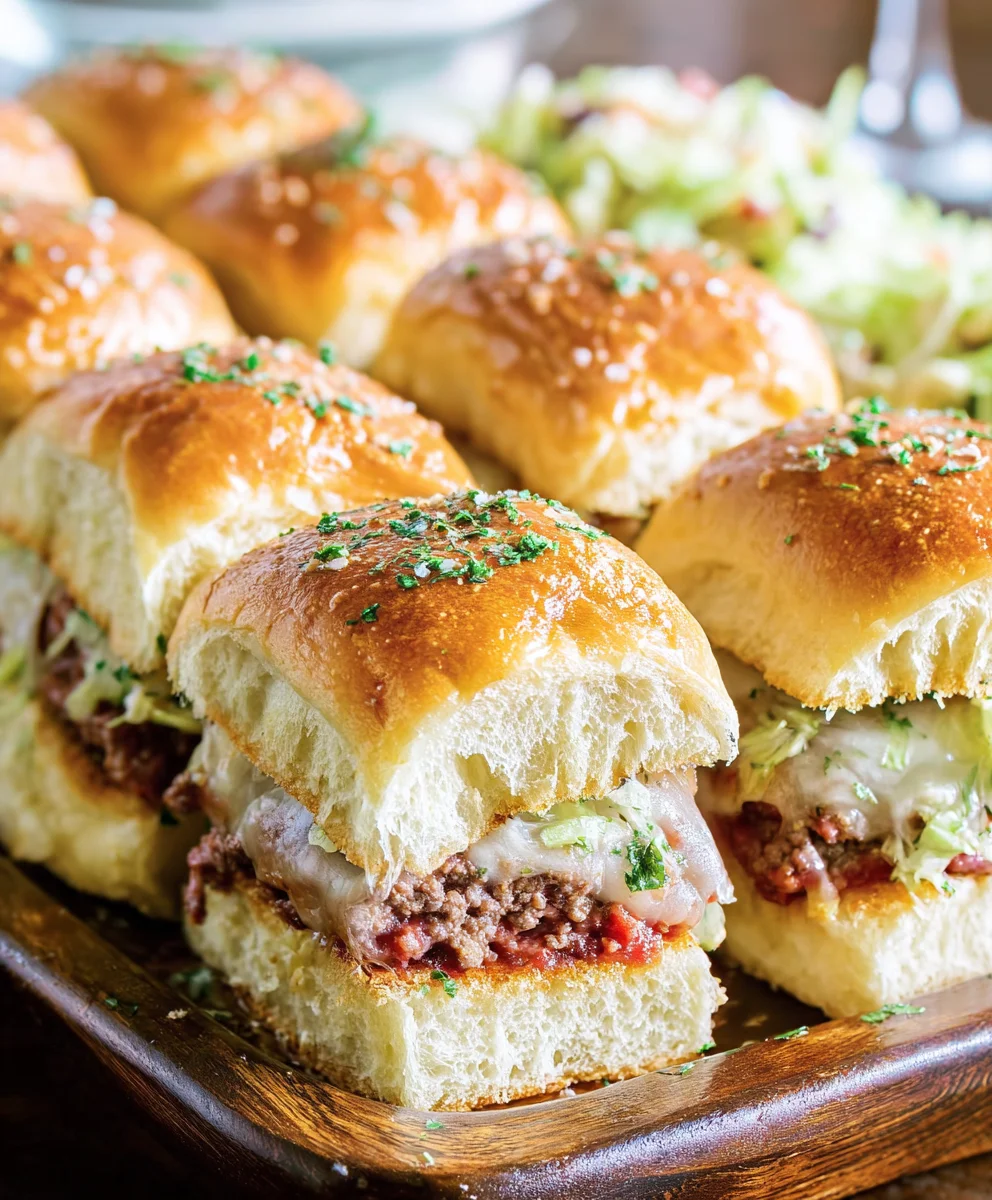 Easy Beef Grinder Sliders - Flavorful Italian Sandwich Bites