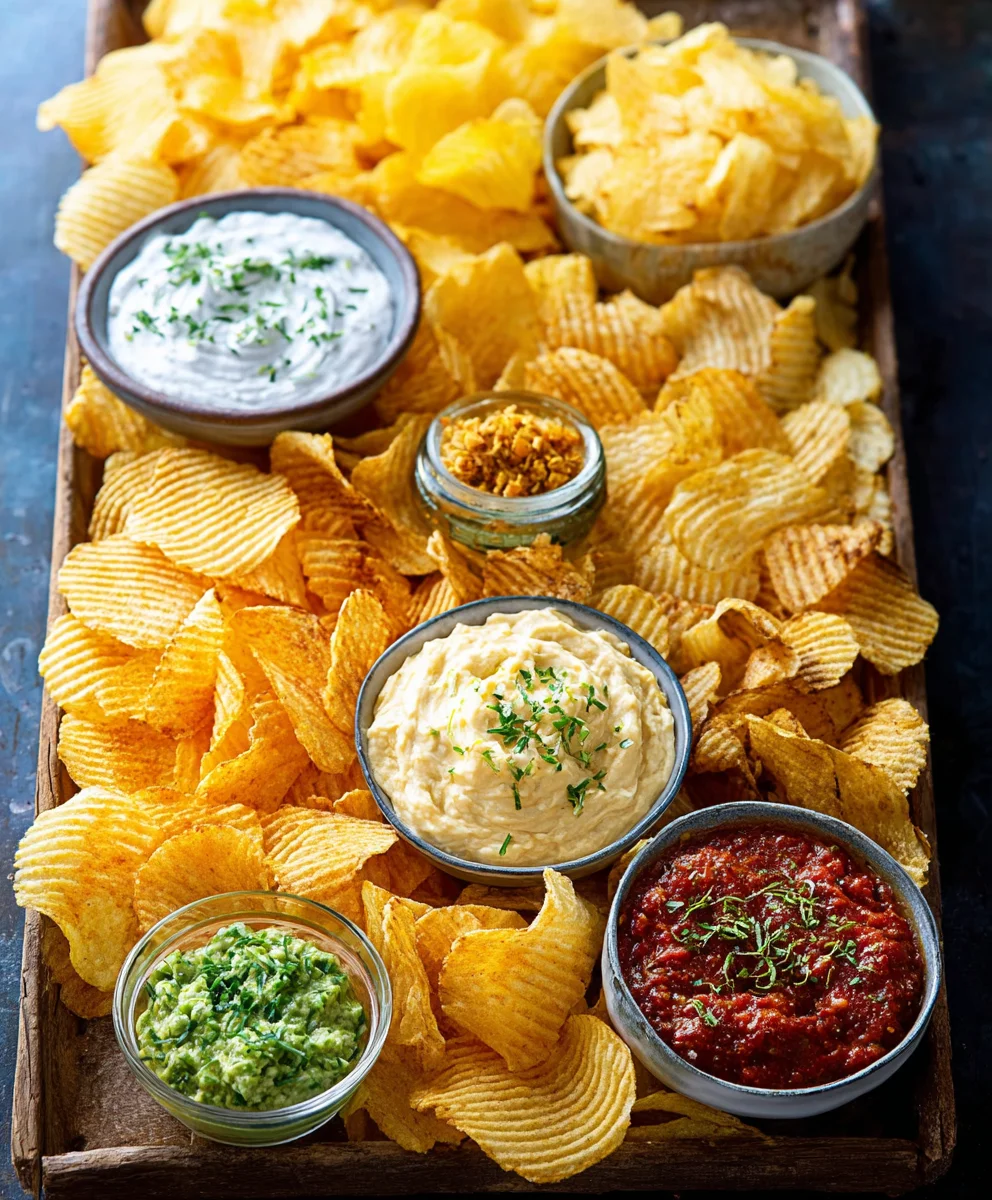 Easy Chips and Dip Platter Recipe