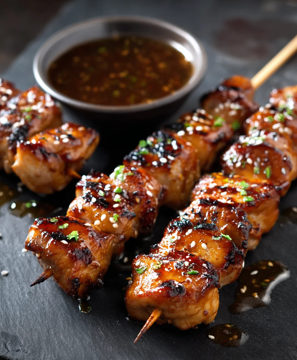 Teriyaki Beef Skewers- Easy Grill Recipe