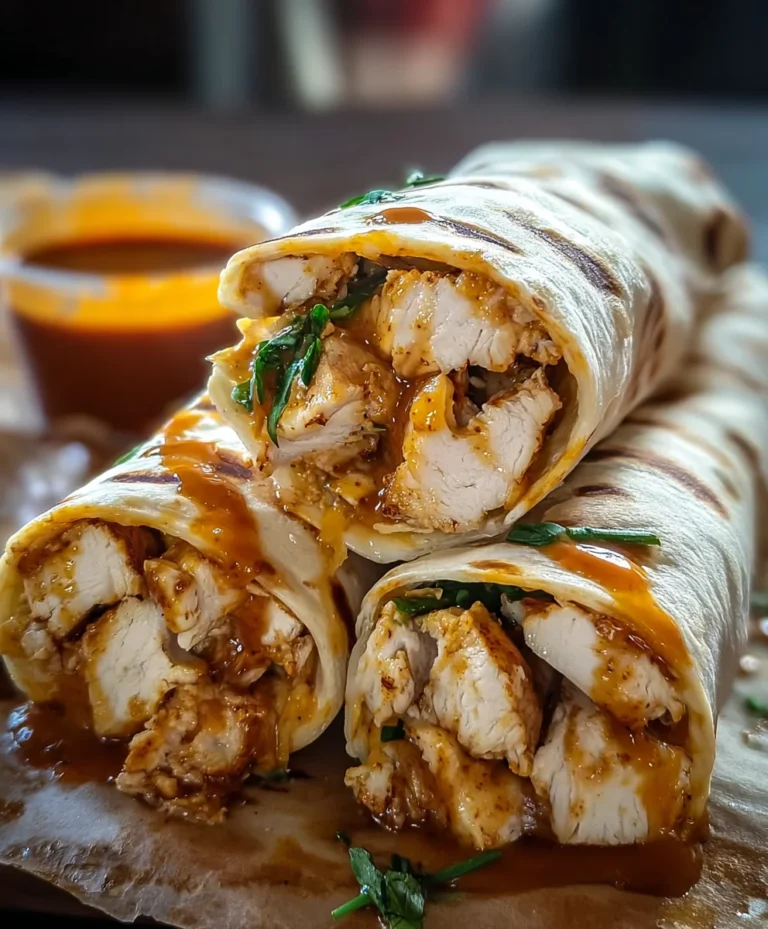 Cheesy Garlic Chicken Wraps Easy Delicious Recipe