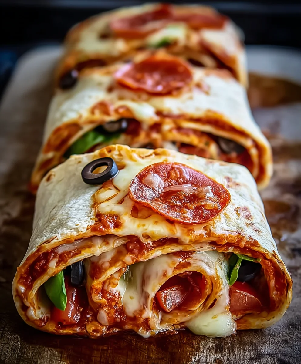 Easy Baked Beef Pizza Wraps - Quick Weeknight Dinner