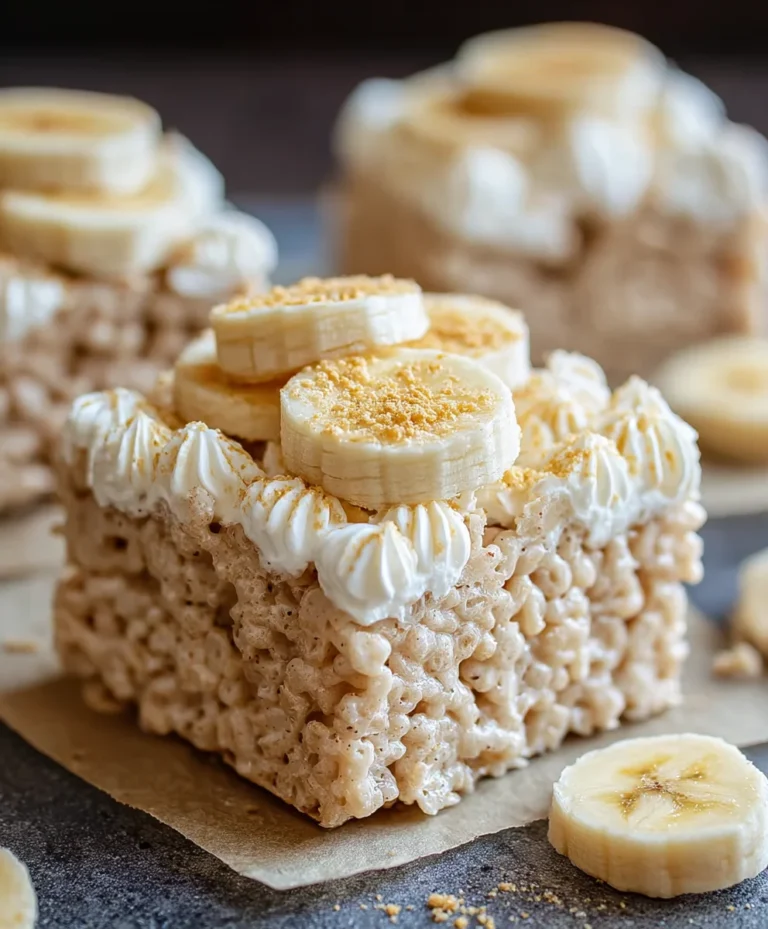 Banana Pudding Rice Krispie Treats Recipe