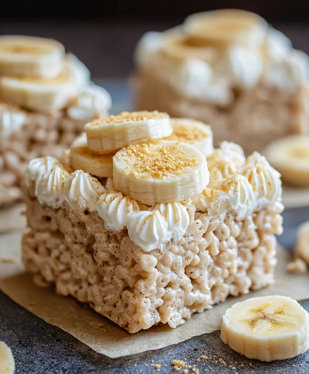 Banana Pudding Rice Krispie Treats Recipe