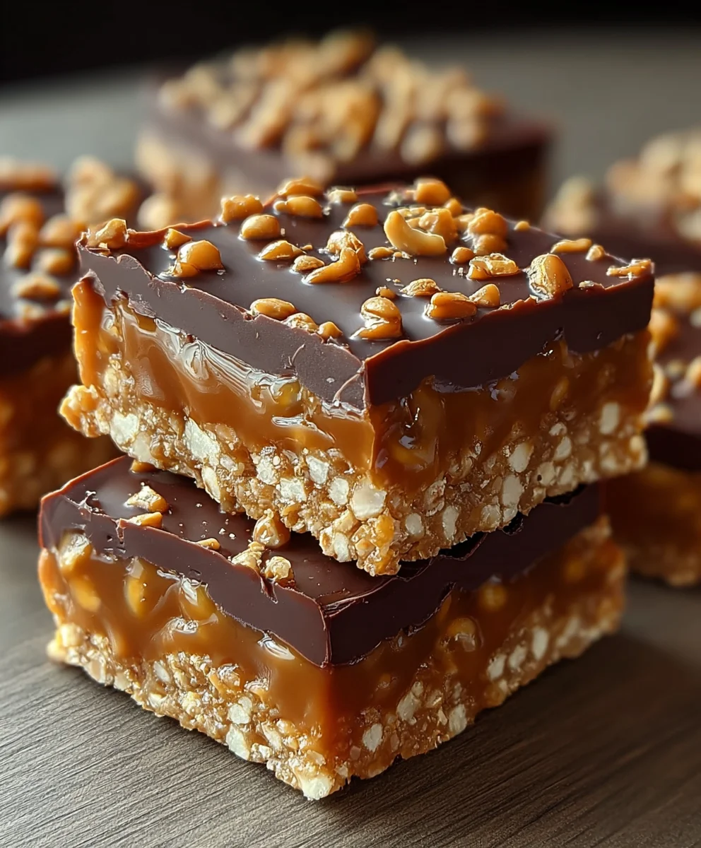 Caramel Fudge Crunch Bars - Easy & Delicious Dessert
