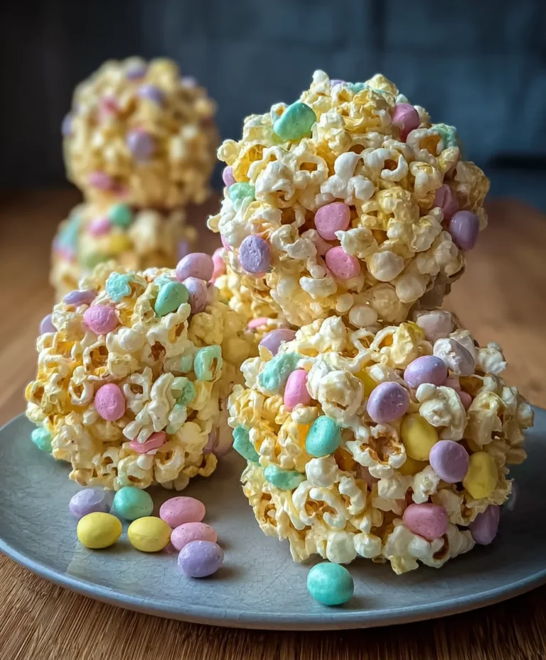 Easy Easter Popcorn Balls-Festive Sweet Treat