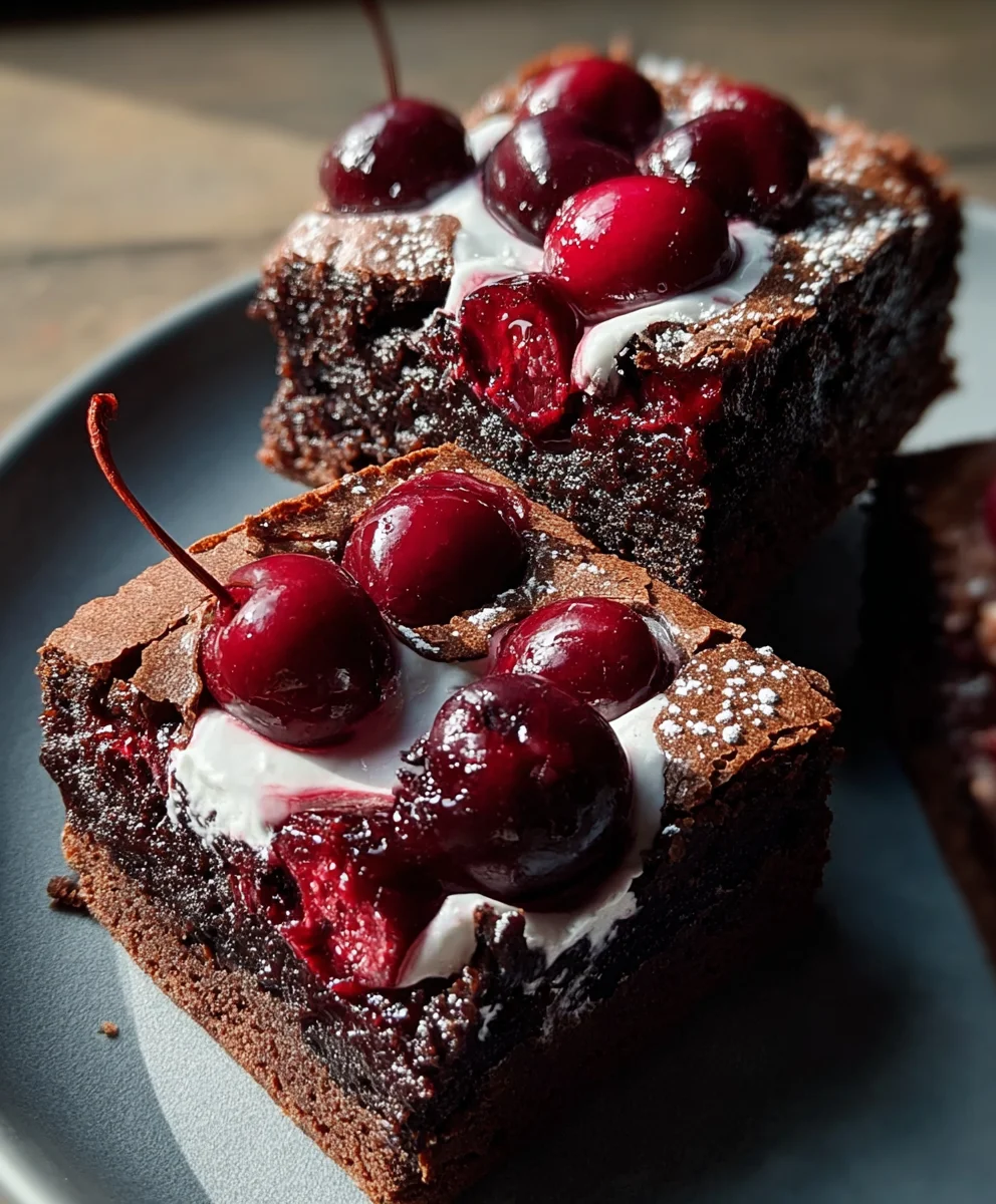 Small-Batch Black Forest Brownies - Decadent Treat