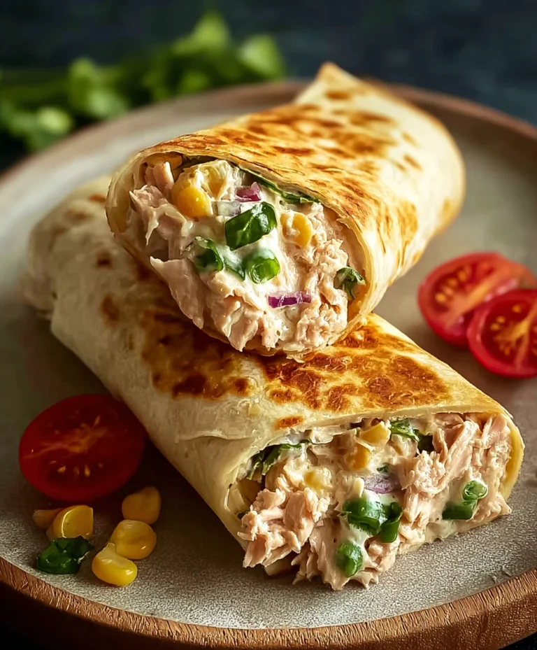 Quick Tuna Melt Wrap Recipe Easy Lunch