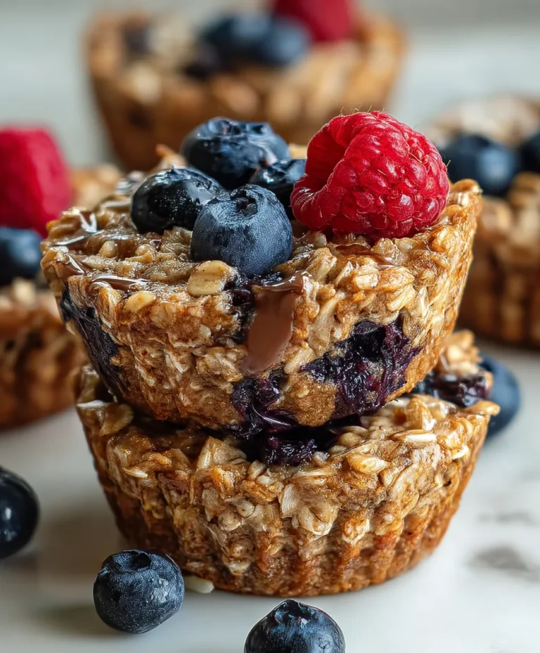 Easy Baked Oatmeal Breakfast Cups-Healthy Make Ahead