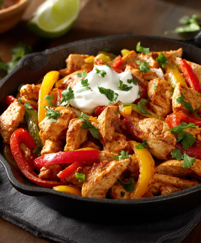 Easy Chicken Fajita Bowl Recipe-Quick & Delicious Dinner