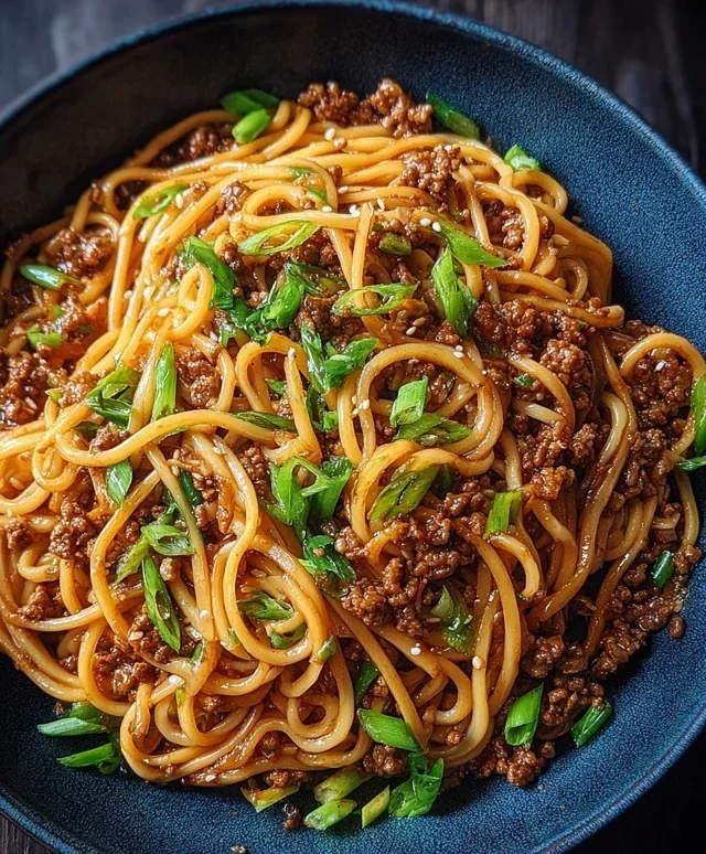 Asian Ground Beef Noodles