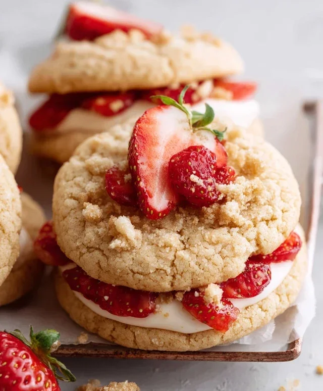 Strawberry Shortcake Cookies