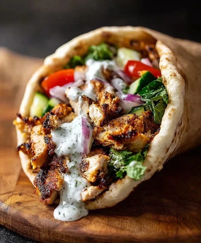 Chicken Shawarma with Garlic Sauce Recipe (Easy & Delicious)