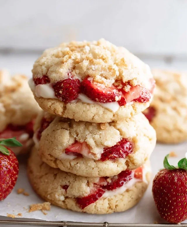 Strawberry Shortcake Cookies