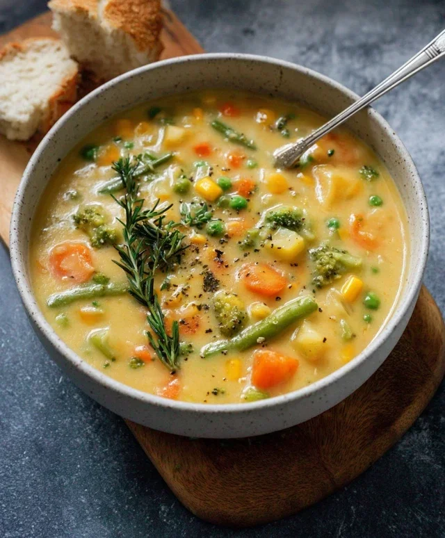 One-Pot Creamy Vegetable Soup