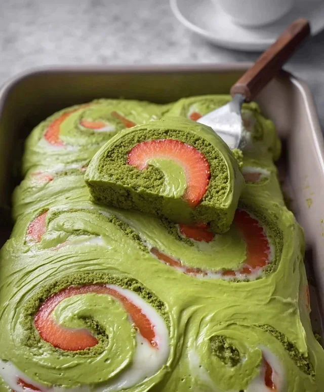 Strawberry Matcha Latte Rolls
