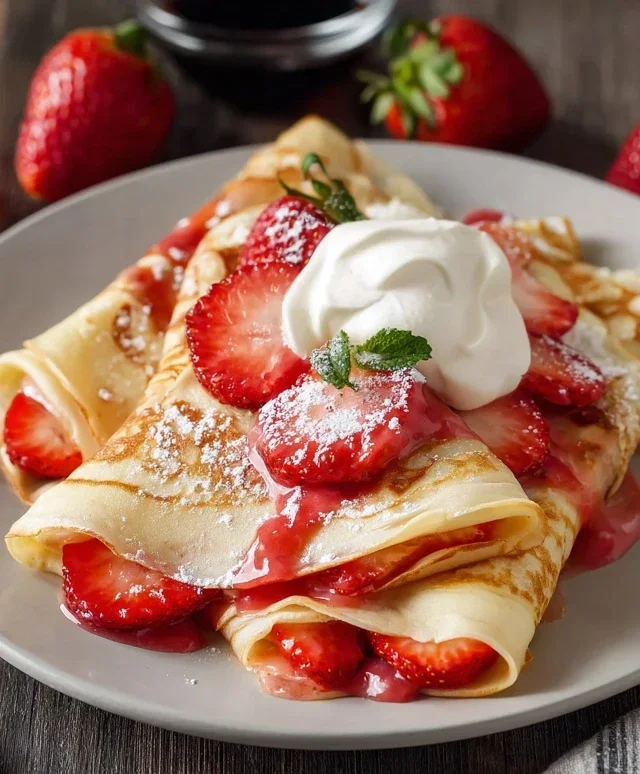 Strawberry Crepes