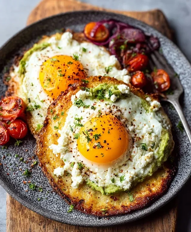 Crispy Feta Fried Eggs