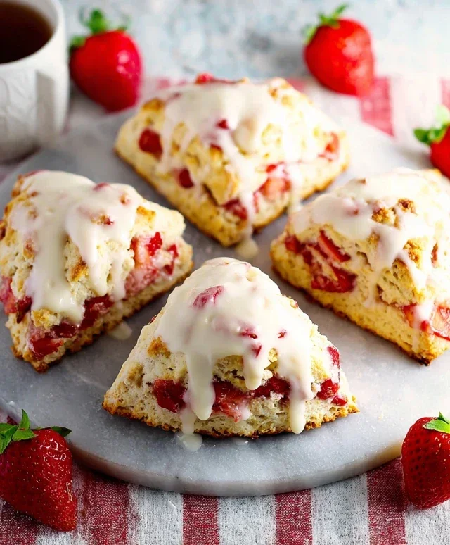 Strawberry Scones