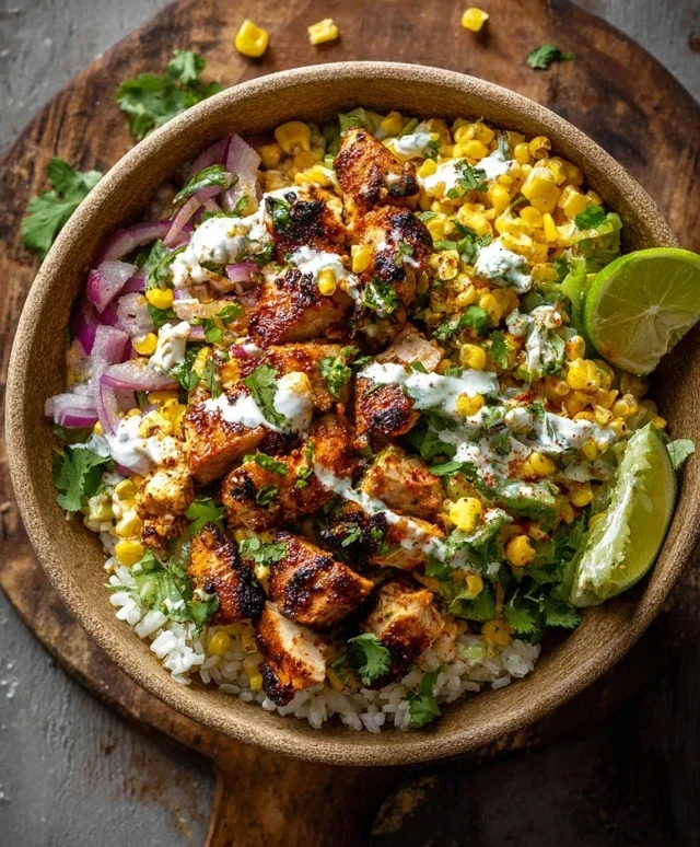 Tasty Street Corn Chicken Bowl