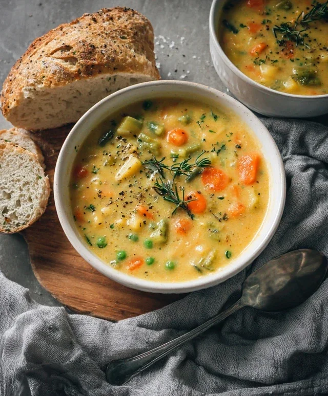 One-Pot Creamy Vegetable Soup